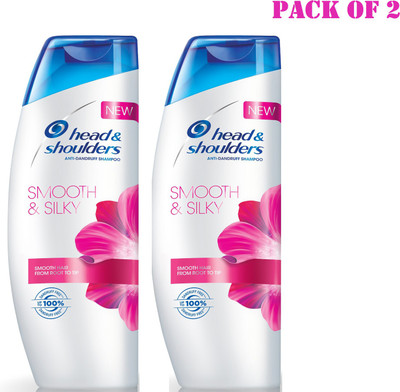 HEAD & SHOULDERS (Smooth & Silky) Anti Dandruff Shampoo - 340ml each (Pack of 2) SS-03(680 ml)