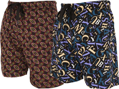 Bumchums Graphic Print Men Multicolor Basic Shorts