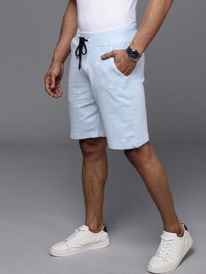 WROGN Printed Men Blue Regular Shorts