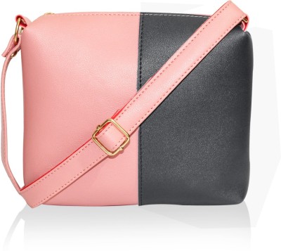 Women Rose Black Sling Bag Pink Black Women Sling Bag