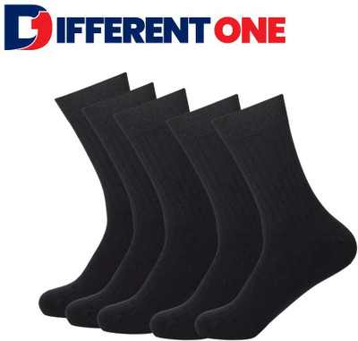 D1 DIFFERENT ONE Men Solid Calf Length(Pack of 5)