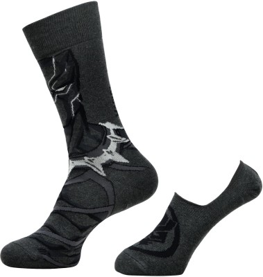 BALENZIA Men Self Design Mid-Calf/Crew, Peds/Footie/No-Show(Pack of 2)