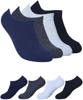 FATON Unisex Solid Low Cut(Pack of 4)