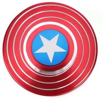 Bal samrat Captain America Shield Metal Fidget Spinner Red and Blue A