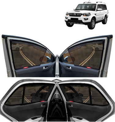 Kingsway Side Window, Rear Window Sun Shade For Mahindra Scorpio(Black)