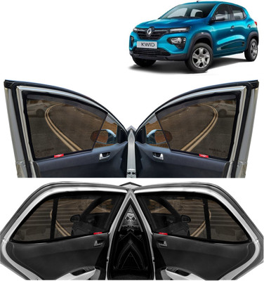 Kingsway Side Window, Rear Window Sun Shade For Renault Kwid(Black)