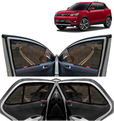 Kingsway Side Window, Rear Window Sun Shade For Mahindra TUV-300(Black)