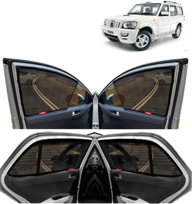 Kingsway Side Window, Rear Window Sun Shade For Mahindra Scorpio(Black)
