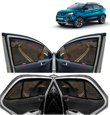 Kingsway Side Window Sun Shade For Tata Nexon EV(Black)