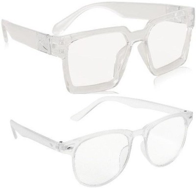 TheWhoop Wayfarer Sunglasses(For Men & Women, Clear)