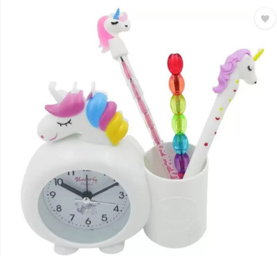 FATFISH Analog-Digital White Clock