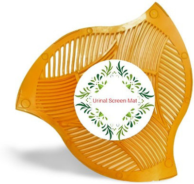 miniPRICE Urinal Screen Mat with 30 Day Fragrance Screen (Yellow) Mat Toilet Cleaner(4 x 1 Wipes)