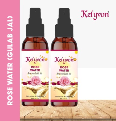 Kelyvon The Natural Wash Steam Distilled Rose Water/ Toner/ Makeup Remover Men & Women(200 ml)