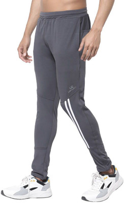 UZARUS Solid Men Grey Track Pants