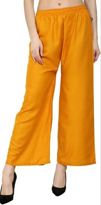 Aahana collections Regular Fit Women Yellow Trousers