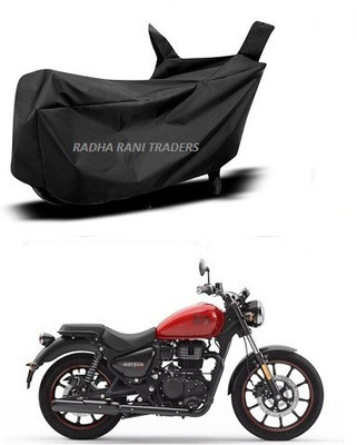 RADHA RANI TARDERS Two Wheeler Cover for Royal Enfield(Meteor BS6, Black)