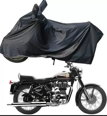 Cutepie Waterproof Two Wheeler Cover for Royal Enfield, Universal For Bike(Bullet 350, Grey)