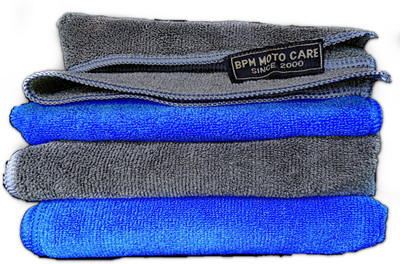 BPM Microfiber Vehicle Washing  Cloth(Pack Of 4, 350 GSM)