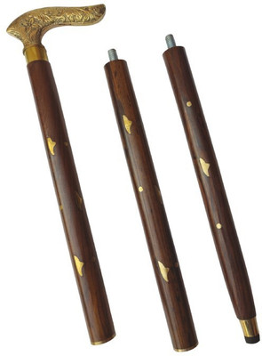 UnoInteriors Walking Stick For Men/Women/Elder People Sheesham Wood Walking Stick Walking Stick