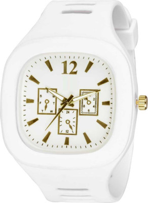 BRAIN WATCH NEW SQURE MODAL STEEL DIAL COVERD WATCH AND PU CASE AND STRAP WATCH FOR BOY Analog Watch  - For Men