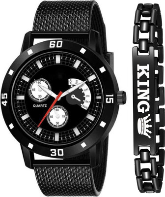 NEWMODIFIED NEW STYLISH AND TRENDING WATCH PU STRAP AND BRACLET FORMAL PARTY Analog Watch  - For Men