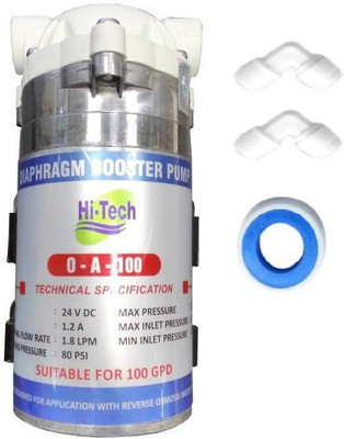 Hi Tech 100 GPD booster with elbo and teflon tape Diaphragm Water Pump(1 hp)