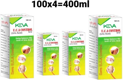 KEVA Pure & Primium_ Uric Acid || Control Syrup [4x100ml=400 ml] ( Pack Of -4)(Pack of 4)