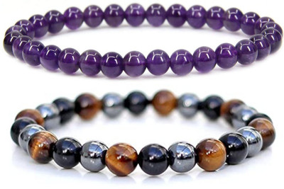 Gemaltic Stone Agate Bracelet Set(Pack of 2)