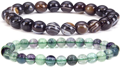 Gemaltic Stone Agate Bracelet Set(Pack of 2)