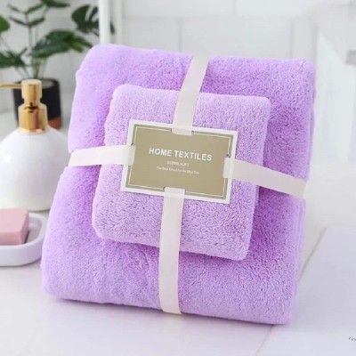 HomeCloud Cotton 300 GSM Bath, Face, Hair, Hand Towel Set(Pack of 2)