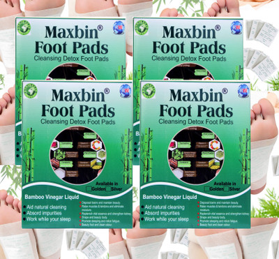 MAXBIN Detox Foot Patches| good detoxifier it removes unwanted toxins from your body Plaster & Patch(4 x 1 Units)
