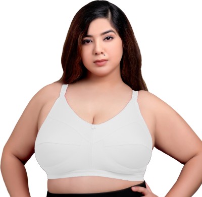 Maroon Women T-Shirt Non Padded Bra(White)