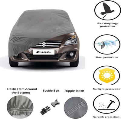 E mart Car Cover For Maruti Suzuki Ciaz (Without Mirror Pockets)(Grey)
