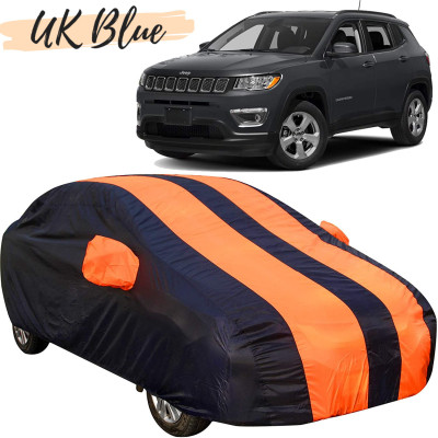 UK Blue Car Cover For Jeep Compass (With Mirror Pockets)(Orange)