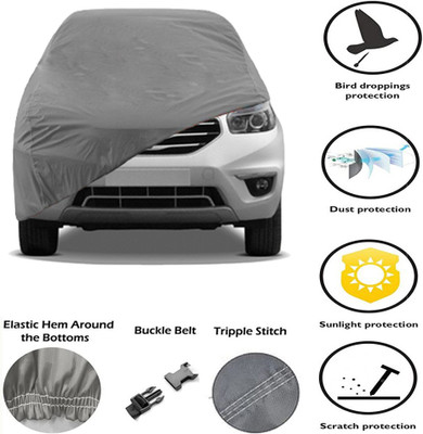 E mart Car Cover For Renault Koleos (Without Mirror Pockets)(Grey)