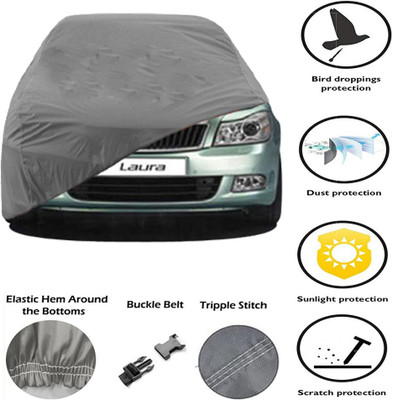 AT Mark Car Cover For Skoda Laura (Without Mirror Pockets)(Grey)