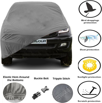 E mart Car Cover For Ford Endeavour (Without Mirror Pockets)(Grey, For 2019, 2021 Models)