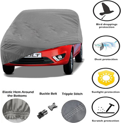 AT Mark Car Cover For Tata Bolt (Without Mirror Pockets)(Grey)