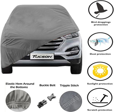 AT Mark Car Cover For Hyundai Tucson (Without Mirror Pockets)(Grey)