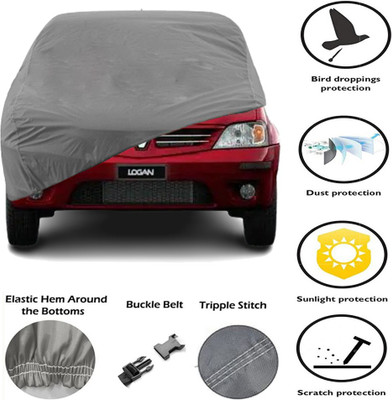 AT Mark Car Cover For Renault Logan (Without Mirror Pockets)(Grey)