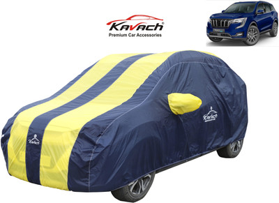 Kavach Car Cover For Mahindra XUV 700 (With Mirror Pockets)(Blue, Yellow, For 2021 Models)