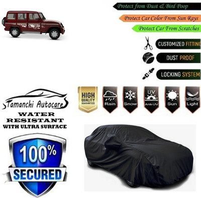 Tamanchi Autocare Car Cover For Mahindra Bolero(Black)