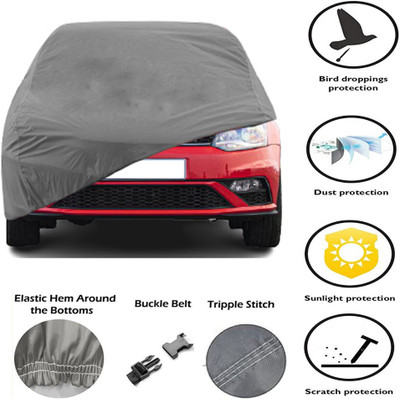 AT Mark Car Cover For Volkswagen Polo GT (Without Mirror Pockets)(Grey)