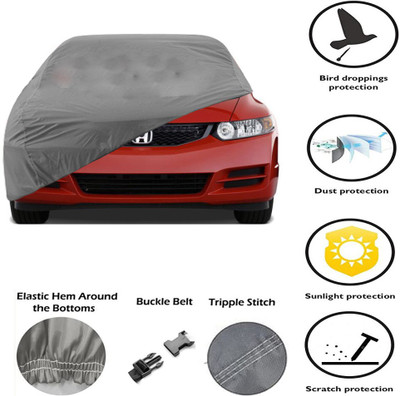 DING-DONG Car Cover For Honda Civic (Without Mirror Pockets)(Grey, For 2011, 2016 Models)