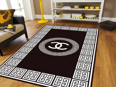 Sparrow world Brown Cotton Carpet(5 ft,  X 7 ft, Rectangle)
