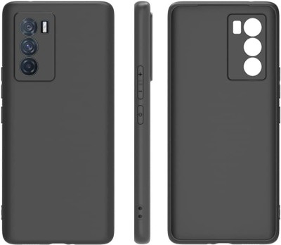 Empire Accessories Back Cover for vivo Y75 4G soft flexible candy case(Black, Shock Proof, Silicon, Pack of: 1)