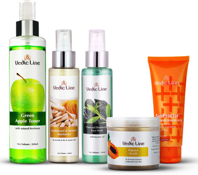 Vedic Line Routine skincare kit(5 Items in the set)