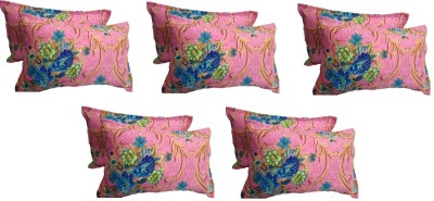 Asar Creations Cotton Pillows Cover(Pack of 10, 46 cm*72 cm, Pink)