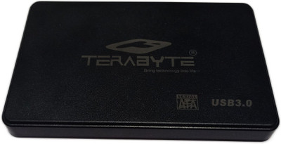 TERABYTE Screwless Laptop Casing 2.5 USB 3.0 HDD/SSD Enclosure Case Drive 2.5 inch HDD/SDD(For Laptop, Black)