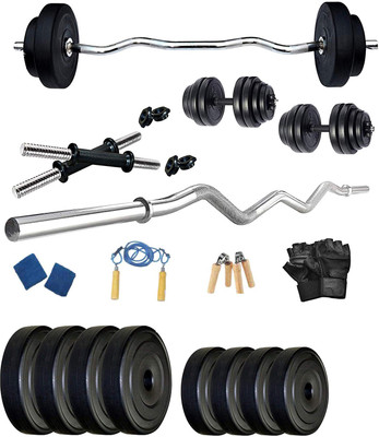 Protoner 10 kg PVC10GRWH Home Gym Combo